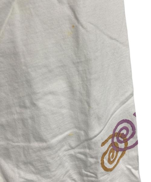 STORY mfg（ストーリーエムエフジー）story mfg (ストーリーエムエフジー) Grateful Tee  長袖カットソー　ロングスリーブカットソー　渦巻き ホワイト サイズ:Lの古着・服飾アイテム