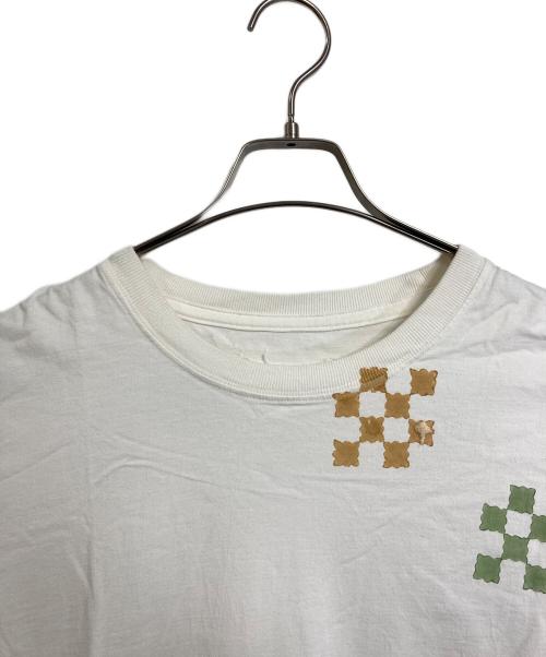 STORY mfg（ストーリーエムエフジー）story mfg (ストーリーエムエフジー) Grateful Tee  長袖カットソー　ロングスリーブカットソー　渦巻き ホワイト サイズ:Lの古着・服飾アイテム