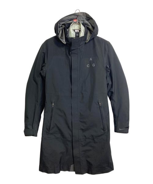 NIKE ACG（ナイキエーシージー）NIKE ACG 3 in 1 SYSTEM COAT BLACK LONG NYLON JACKET中綿ジャケット付コート　システムコート　アウター　ライトアウター　中綿ジャケット　ロングコート　スポーツ　アウトドア サイズ:XSの古着・服飾アイテム