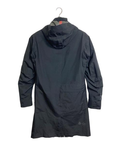 NIKE ACG（ナイキエーシージー）NIKE ACG 3 in 1 SYSTEM COAT BLACK LONG NYLON JACKET中綿ジャケット付コート　システムコート　アウター　ライトアウター　中綿ジャケット　ロングコート　スポーツ　アウトドア サイズ:XSの古着・服飾アイテム
