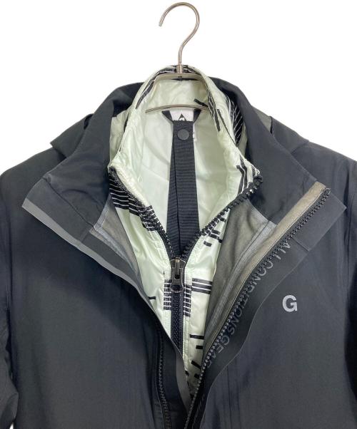 NIKE ACG（ナイキエーシージー）NIKE ACG 3 in 1 SYSTEM COAT BLACK LONG NYLON JACKET中綿ジャケット付コート　システムコート　アウター　ライトアウター　中綿ジャケット　ロングコート　スポーツ　アウトドア サイズ:XSの古着・服飾アイテム