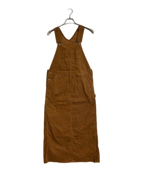 UNION LAUNCH（ユニオンランチ）UNION LAUNCH (ユニオンランチ) コーデュロイサロペット　サロペットワンピース　ジャンパーカースカートスカート ブラウン サイズ:Sの古着・服飾アイテム