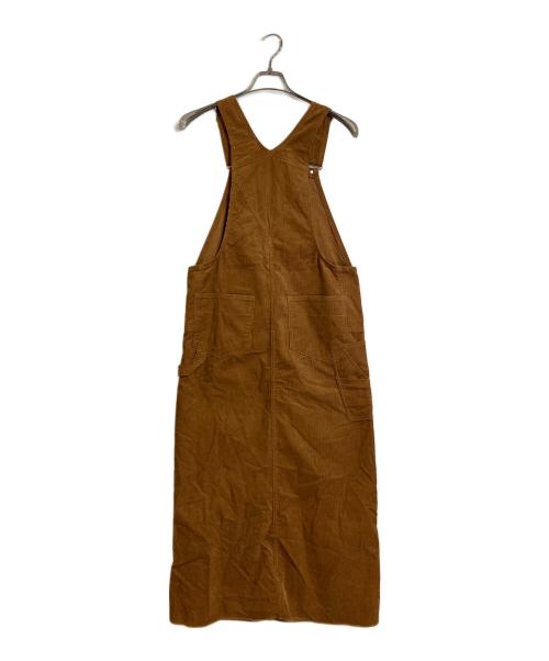 UNION LAUNCH（ユニオンランチ）UNION LAUNCH (ユニオンランチ) コーデュロイサロペット　サロペットワンピース　ジャンパーカースカートスカート ブラウン サイズ:Sの古着・服飾アイテム