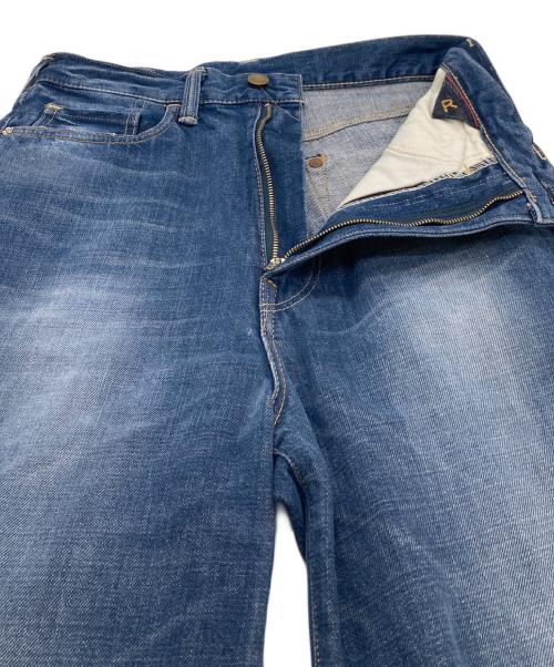 45rpm（45アールピーエム）45rpm (45アールピーエム) おこめコバチ比女加工 ワイドデニムパンツ インディゴ サイズ:Sの古着・服飾アイテム