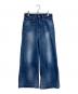 45rpm（45アールピーエム）の古着「おこめコバチ比女加工 ワイドデニムパンツ」｜インディゴ