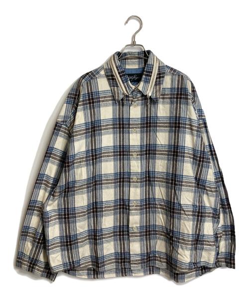 MILK BOY（ミルクボーイ）MILK BOY (ミルクボーイ) ネルシャツ スカイブルー×ホワイト サイズ:FREEの古着・服飾アイテム