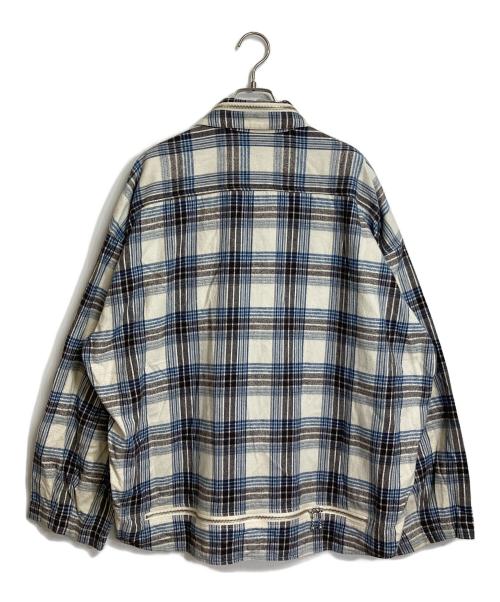 MILK BOY（ミルクボーイ）MILK BOY (ミルクボーイ) ネルシャツ スカイブルー×ホワイト サイズ:FREEの古着・服飾アイテム