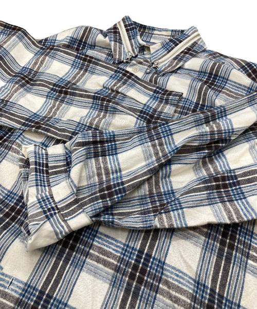 MILK BOY（ミルクボーイ）MILK BOY (ミルクボーイ) ネルシャツ スカイブルー×ホワイト サイズ:FREEの古着・服飾アイテム