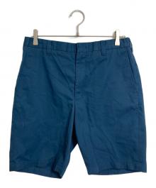 WACKO MARIA（ワコマリア）の古着「チェーンステッチワークショートパンツ ジップフライショートパンツ」｜ネイビー