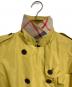 BURBERRY (バーバリー) 裏メッシュトレンチコート　ロングコート　ライトアウター イエロー サイズ:40：7000円