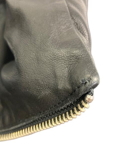 MAISON SPECIAL（メゾンスペシャル）MAISON SPECIAL (メゾンスペシャル) Prime-Over Leather Down Jacket プライムオーバーレザーダウンジャケット　アウター　ラムレザー　羊革 ブラック サイズ:2の古着・服飾アイテム