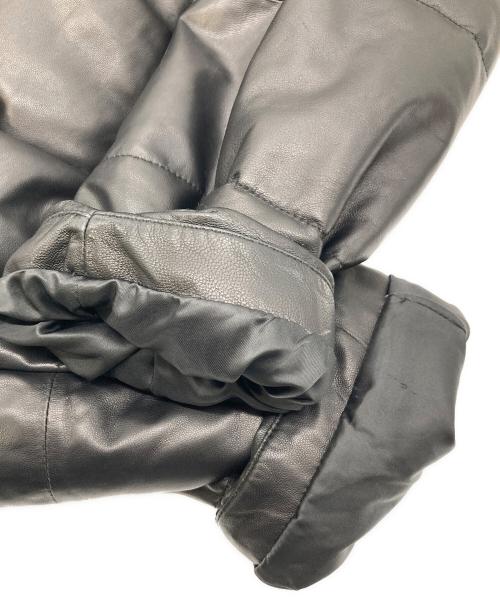 MAISON SPECIAL（メゾンスペシャル）MAISON SPECIAL (メゾンスペシャル) Prime-Over Leather Down Jacket プライムオーバーレザーダウンジャケット　アウター　ラムレザー　羊革 ブラック サイズ:2の古着・服飾アイテム