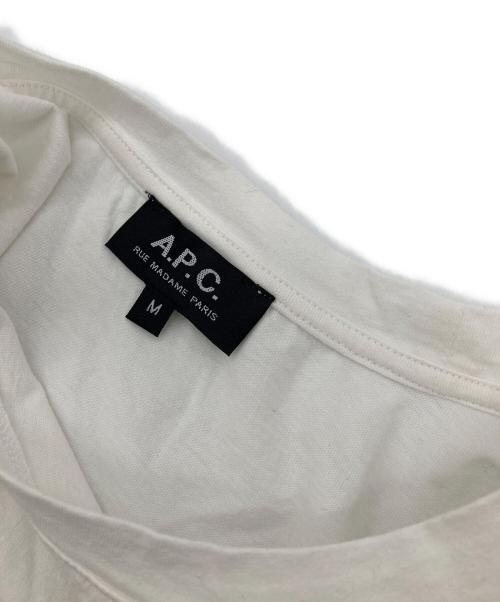 A.P.C.（アーペーセー）A.P.C. (アーペーセー) T-SHIRT RUE MADAME  半袖カットソー　Tシャツ　Tee   日本製 ホワイト サイズ:Mの古着・服飾アイテム