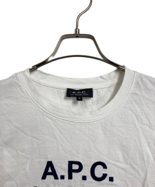 A.P.C.（アーペーセー）A.P.C. (アーペーセー) T-SHIRT RUE MADAME  半袖カットソー　Tシャツ　Tee   日本製 ホワイト サイズ:Mの古着・服飾アイテム