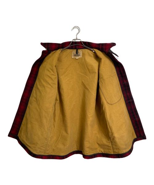 WOOLRICH（ウールリッチ）WOOLRICH (ウールリッチ) 【古着】マッキーノジャケット　アウター　70年代　白タグ 70s レッド サイズ:42の古着・服飾アイテム