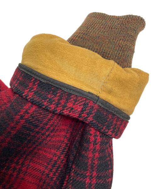 WOOLRICH（ウールリッチ）WOOLRICH (ウールリッチ) 【古着】マッキーノジャケット　アウター　70年代　白タグ 70s レッド サイズ:42の古着・服飾アイテム