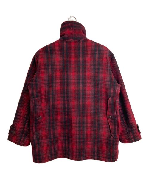 WOOLRICH（ウールリッチ）WOOLRICH (ウールリッチ) 【古着】マッキーノジャケット　アウター　70年代　白タグ 70s レッド サイズ:42の古着・服飾アイテム