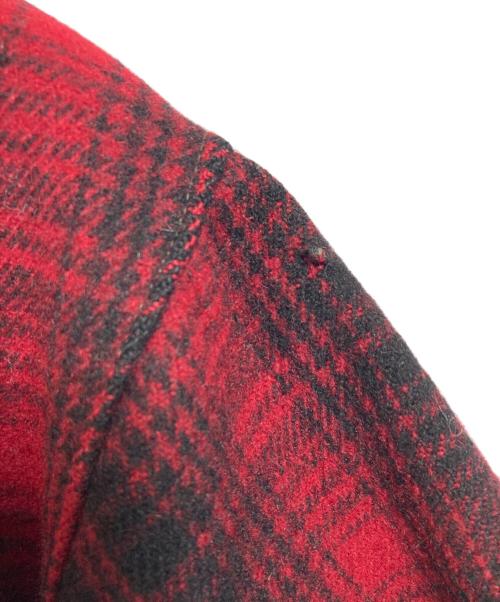 WOOLRICH（ウールリッチ）WOOLRICH (ウールリッチ) 【古着】マッキーノジャケット　アウター　70年代　白タグ 70s レッド サイズ:42の古着・服飾アイテム