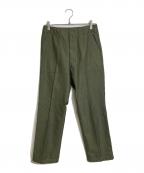 MUSE de Deuxieme Classeミューズ ドゥーズィエム クラス）の古着「Baker military パンツ」｜グリーン