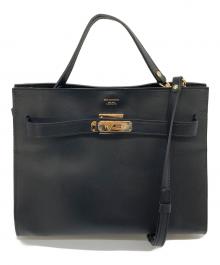 SITA PARANTICA（シータパランティカ）の古着「カナグツキレザーバッグ　2WAYバッグ　ショルダーバッグ　ハンドバッグ」｜ブラック×ゴールド