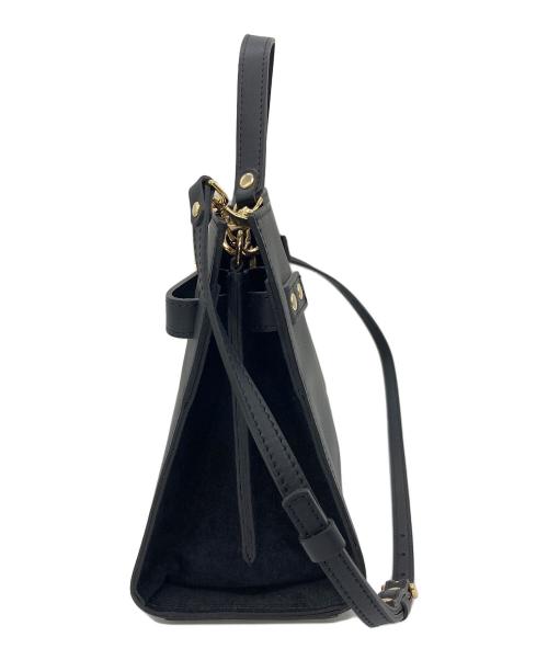 SITA PARANTICA（シータパランティカ）SITA PARANTICA (シータパランティカ) カナグツキレザーバッグ　2WAYバッグ　ショルダーバッグ　ハンドバッグ ブラック×ゴールド サイズ:ジャケットの古着・服飾アイテム