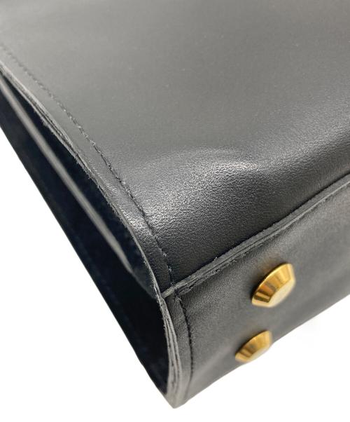 SITA PARANTICA（シータパランティカ）SITA PARANTICA (シータパランティカ) カナグツキレザーバッグ　2WAYバッグ　ショルダーバッグ　ハンドバッグ ブラック×ゴールド サイズ:ジャケットの古着・服飾アイテム