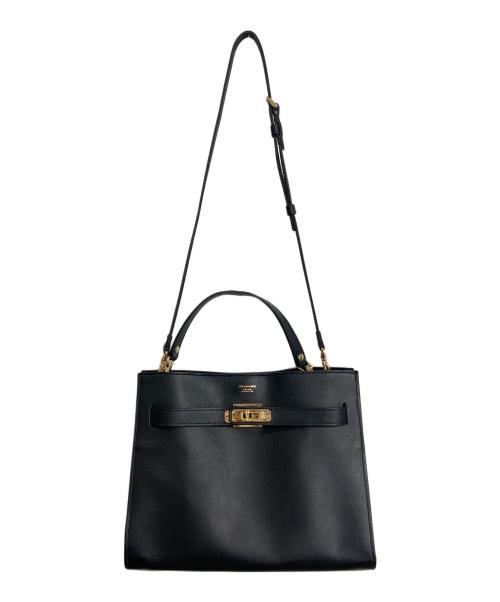 SITA PARANTICA（シータパランティカ）SITA PARANTICA (シータパランティカ) カナグツキレザーバッグ　2WAYバッグ　ショルダーバッグ　ハンドバッグ ブラック×ゴールド サイズ:ジャケットの古着・服飾アイテム