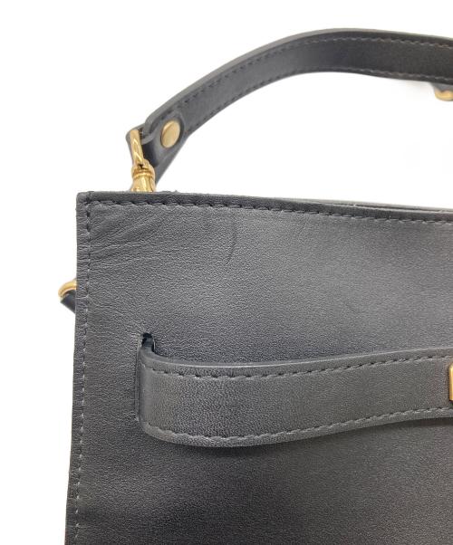 SITA PARANTICA（シータパランティカ）SITA PARANTICA (シータパランティカ) カナグツキレザーバッグ　2WAYバッグ　ショルダーバッグ　ハンドバッグ ブラック×ゴールド サイズ:ジャケットの古着・服飾アイテム