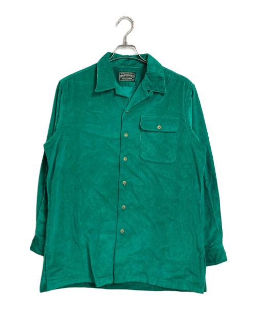 POLO COUNTRY（ポロカントリー）POLO COUNTRY (ポロカントリー) HAMILTON (ハミルトン) 【古着】90'S コーデュロイシャツ 開襟シャツ　90年代 グリーン サイズ:Mの古着・服飾アイテム