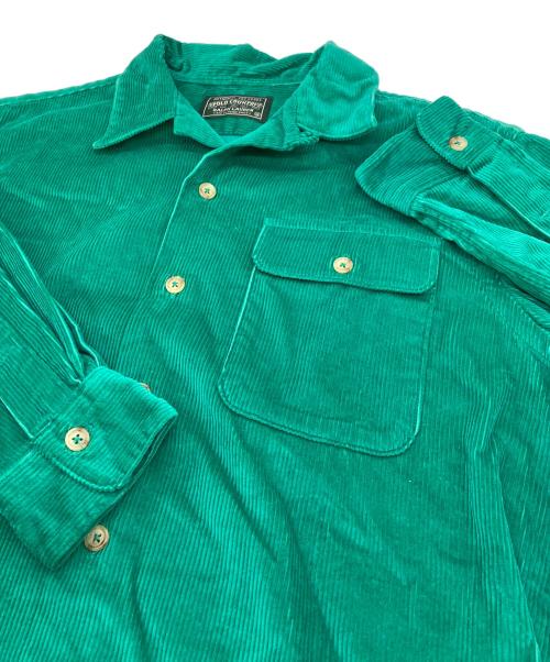 POLO COUNTRY（ポロカントリー）POLO COUNTRY (ポロカントリー) HAMILTON (ハミルトン) 【古着】90'S コーデュロイシャツ 開襟シャツ　90年代 グリーン サイズ:Mの古着・服飾アイテム