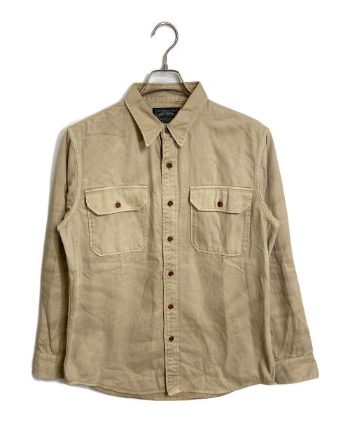 POLO COUNTRY（ポロカントリー）POLO COUNTRY (ポロカントリー) 【古着】リペア加工シャツ ベージュ サイズ:Mの古着・服飾アイテム