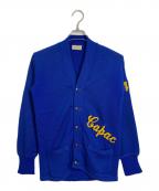 DKHディーケーエイチ）の古着「【古着】60'Sレタードカーディガン」｜ブルー