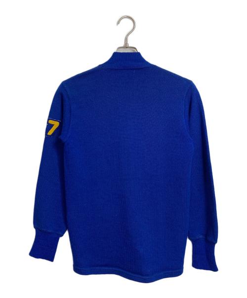 DKH（ディーケーエイチ）DKH (ディーケーエイチ) 【古着】60'Sレタードカーディガン ブルー サイズ:実寸参照の古着・服飾アイテム