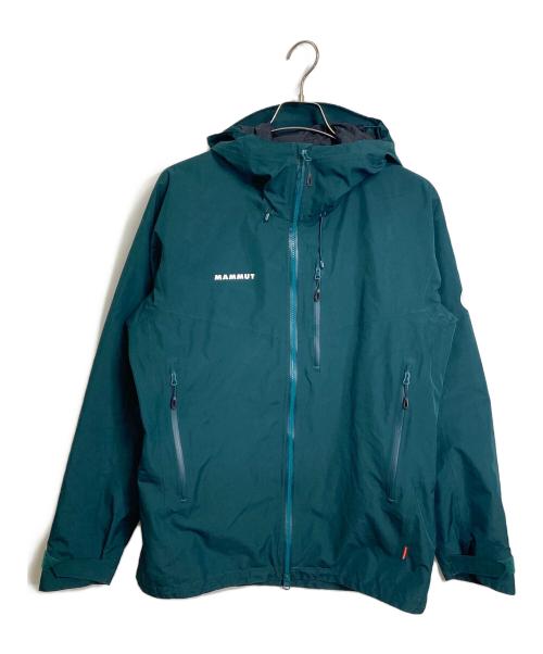MAMMUT（マムート）MAMMUT (マムート) アヤコ プロ ハードシェル フーデッド ジャケット Ayako Pro HS Hooded Jacket ジップナイロンジャケット フーデッド ダークグリーン サイズ:XLの古着・服飾アイテム