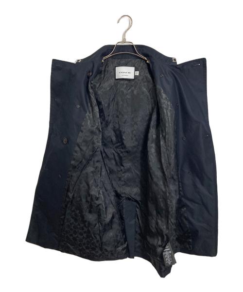 COACH（コーチ）COACH (コーチ) 裏シグネチャートレンチコート　 ネイビー サイズ:Sの古着・服飾アイテム