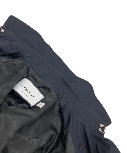 COACH（コーチ）COACH (コーチ) 裏シグネチャートレンチコート　 ネイビー サイズ:Sの古着・服飾アイテム