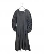emmi atelierエミアトリエ）の古着「ギャザーワンピース」｜グレー