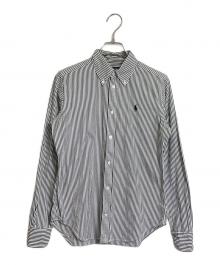 RALPH LAUREN（ラルフローレン）の古着「ストライプシャツ　コットンシャツ」｜ホワイト×ブラック