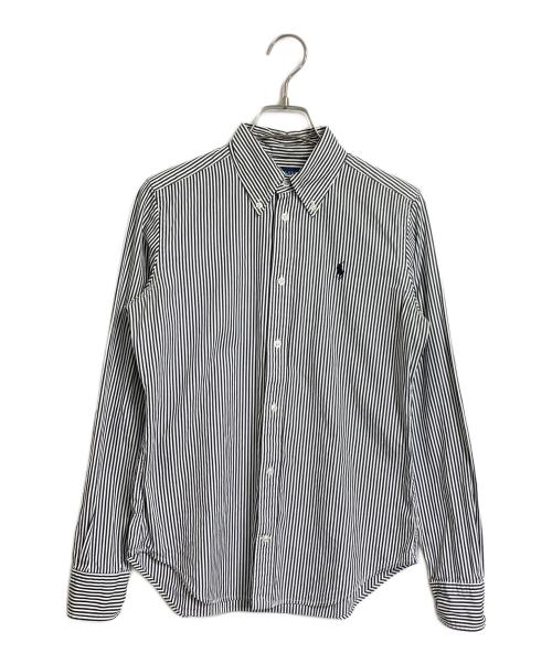 RALPH LAUREN（ラルフローレン）RALPH LAUREN (ラルフローレン) ストライプシャツ　コットンシャツ ホワイト×ブラック サイズ:9の古着・服飾アイテム