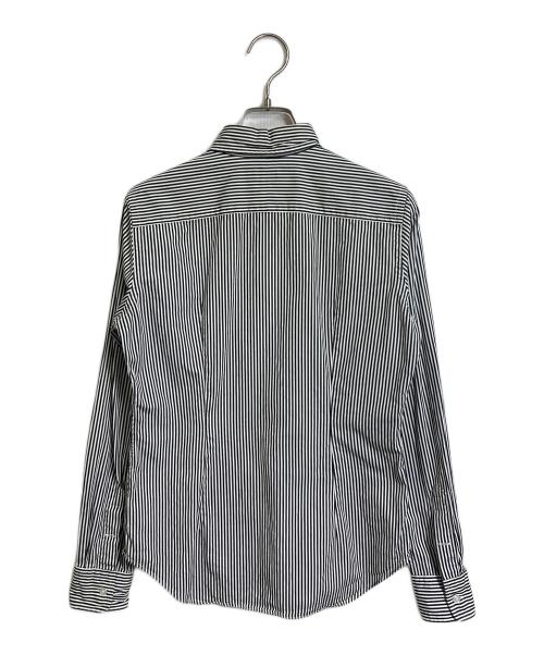 RALPH LAUREN（ラルフローレン）RALPH LAUREN (ラルフローレン) ストライプシャツ　コットンシャツ ホワイト×ブラック サイズ:9の古着・服飾アイテム