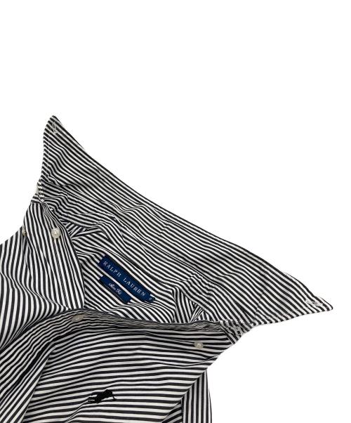 RALPH LAUREN（ラルフローレン）RALPH LAUREN (ラルフローレン) ストライプシャツ　コットンシャツ ホワイト×ブラック サイズ:9の古着・服飾アイテム