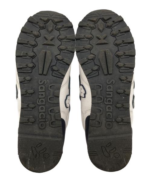 Sangacio（サンガッチョ）SANGACIO (サンガッチョ) レザースニーカー　にゅ～ず『トリコロール』7周年記念モデル ホワイト サイズ:UK5の古着・服飾アイテム