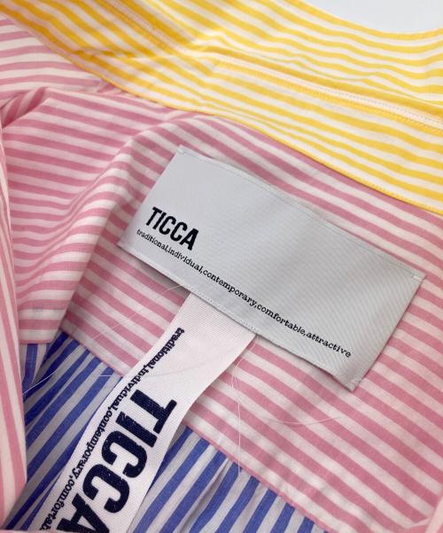 ticca（ティッカ）TICCA (ティッカ) クレイジーパターンスクエアビッグシャツ　コットンシャツ マルチカラー サイズ:00の古着・服飾アイテム