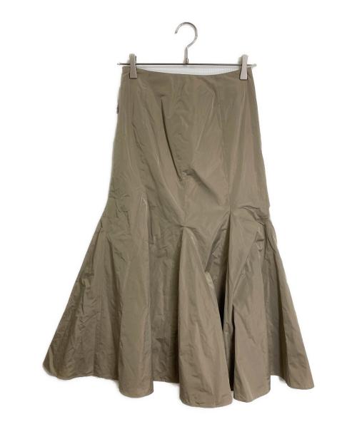 Noble（ノーブル）Noble (ノーブル) シャンブレータフタマーメイドスカート ベージュ サイズ:36の古着・服飾アイテム