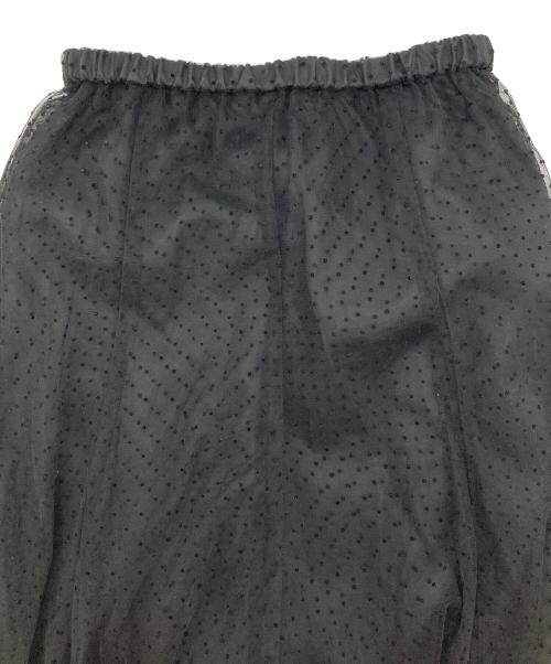 Loungedress（ラウンジドレス）Loungedress (ラウンジドレス) チュールフレアスカート ブラック サイズ:FREEの古着・服飾アイテム