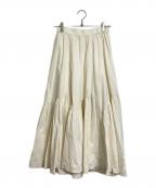 allurevilleアルアバイル）の古着「バイヤス切替ギャザースカート」｜アイボリー