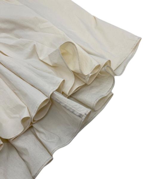 allureville（アルアバイル）allureville (アルアバイル) バイヤス切替ギャザースカート アイボリー サイズ:2の古着・服飾アイテム