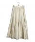 allureville（アルアバイル）の古着「バイヤス切替ギャザースカート」｜アイボリー
