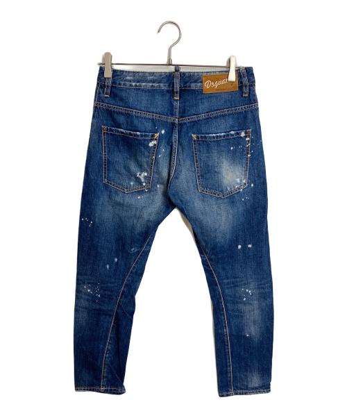 DSQUARED2（ディースクエアード）DSQUARED2 (ディースクエアード) KENNY JEAN スキニーデニムパンツ ボタンフライ インディゴ サイズ:38の古着・服飾アイテム