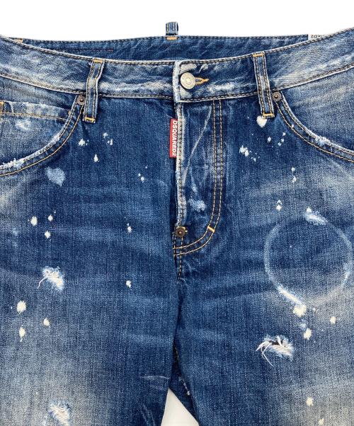 DSQUARED2（ディースクエアード）DSQUARED2 (ディースクエアード) KENNY JEAN スキニーデニムパンツ ボタンフライ インディゴ サイズ:38の古着・服飾アイテム